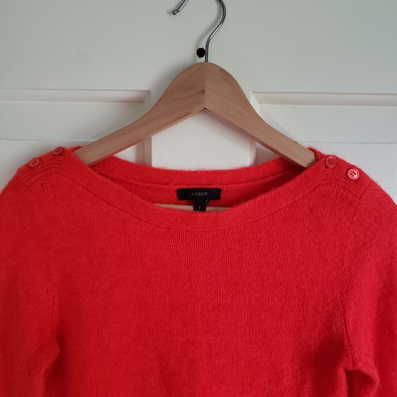 J Crew fire red sweater - Picture 3 of 4